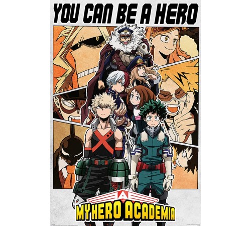 Постер My Hero Academia (Be a Hero) А1