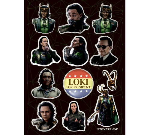 Лист стикеров «Loki #2»