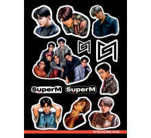 Лист стикеров «SuperM»