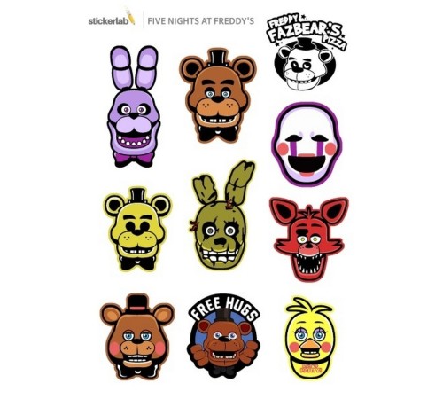 Лист стикеров Stickerlab - Five Nights At Freddy's Лист стикеров Stickerlab - Five Nights At Freddy's