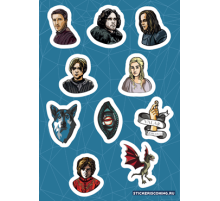 Лист стикеров «GoT-1»