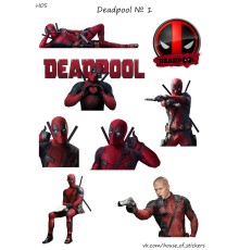 Лист стикеров HOS - Deadpool 1