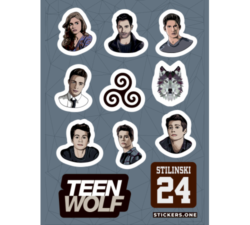 Лист стикеров Stickers-One - Teen Wolf