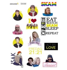 Лист стикеров Stickerlab - SKAM