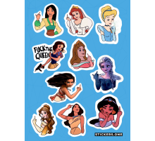 Лист стикеров «Princess Disney»