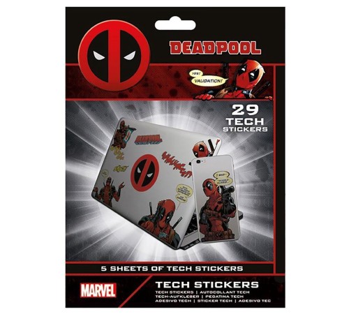 Наклейки Deadpool (Merc With A Mouth) Tech Sticker Pack 29шт TS7408