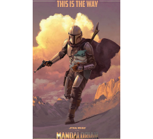 Постер Star Wars The Mandalorian (On The Run)