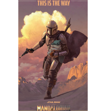 Постер Star Wars The Mandalorian (On The Run)