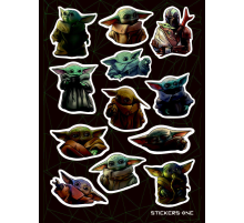 Лист стикеров Stickers One «Baby Yoda»