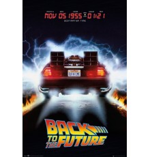 Постер BACK TO THE FUTURE Delorean А1