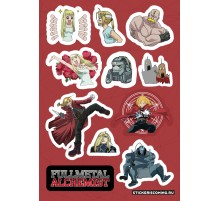 Лист стикеров «Стальной алхимик»