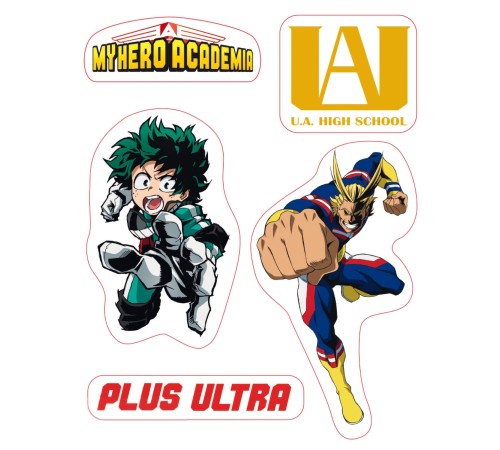 Наклейки My Hero Academia - Stickers - 16x11cm/ 2 Sheets - UA High School X5 ABYDCO508