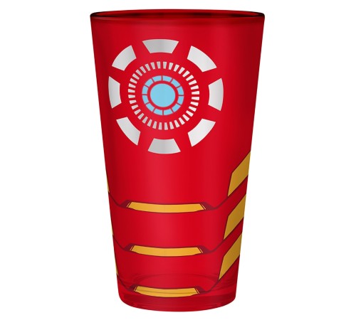 Бокал стеклянный Marvel Large Glass XXL 400 ml Iron Man box x2 ABYVER136