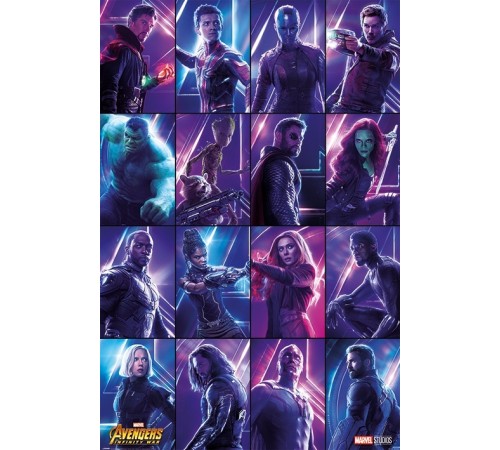 Постер Avengers: Infinity War (Heroes) NEW! А1