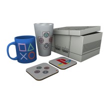 Набор подарочный PlayStation Classic 2019 Бокал + Кружка + Подставки 2шт GFB0075