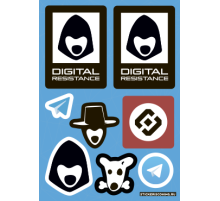 Лист стикеров «TELEGRAM»