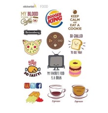 Лист стикеров Stickerlab - Food