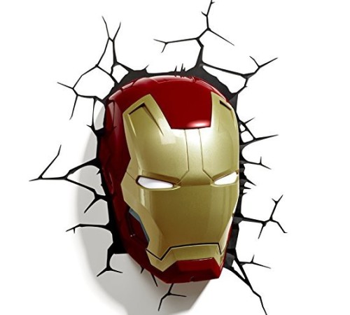 Светильник 3D Iron Man Mask