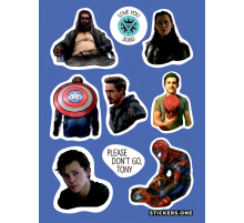 Лист стикеров Stickers-One «Marvel #4»