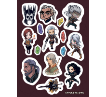 Лист стикеров «Witcher»