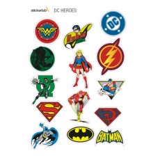 Лист стикеров Stickerlab - DC Heroes