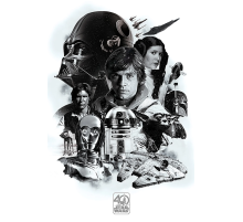 Постер Star Wars 40th Anniversary (Montage)