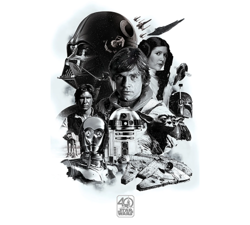 Постер Star Wars 40th Anniversary (Montage)