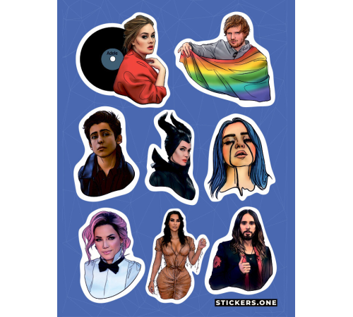 Лист стикеров Stickers-One - STARS #1