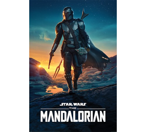 Постер Star Wars: The Mandalorian (Nightfall) A1