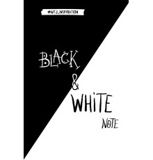 Black&White Note. Стильный блокнот с черными и белоснежными страницами