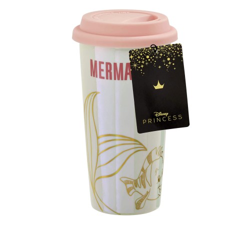 Кружка керамическая Funko Disney Little Mermaid Pearl Anniversary Mermazing Lidded Mug UT-DI06122