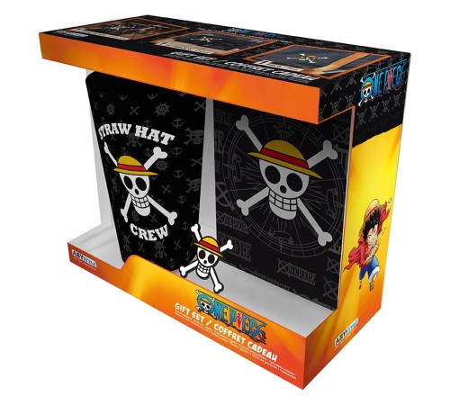 Набор подарочный One Piece Ван-Пис: Бокал 400ml + значок + Записная книжка ABYPCK197